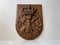 Vintage East Bloc Coat of Arms in Carved Oak, Image 1