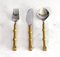 Vintage Brutalist Cutlery Set by David Marshall, 1970s, Set of 57 2