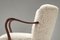 Silla danesa vintage con reposabrazos curvados de haya, años 50, Imagen 8