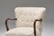 Vintage Danish Chair with Curved Beech Armrests, 1950s, Image 5