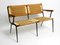 Banc 2 Places Mid-Century en Fer et Osier par Giuseppe Pagano Pogatschnig, Italie, 1950s 1