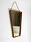 Large Mid-Century Wall Mirror in Trapezoidal Shape with Cherry Wood Frame, 1950s 5