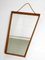 Large Mid-Century Wall Mirror in Trapezoidal Shape with Cherry Wood Frame, 1950s 3
