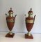 Red & Bronze Marble Cassolettes, 1880s, Set of 2, Image 3