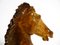 Escultura de cabeza de caballo grande de esteatita marrón, años 60, Imagen 14