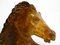 Escultura de cabeza de caballo grande de esteatita marrón, años 60, Imagen 13