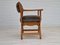 Danish Kurul Chair in Sheepskin and Oak by Henning Kjærnulf, 1960s, Image 18