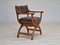 Danish Kurul Chair in Sheepskin and Oak by Henning Kjærnulf, 1960s 1