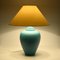 Vintage Turquoise Ceramic Table Lamp from Kostka, 1980s 2
