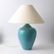 Vintage Turquoise Ceramic Table Lamp from Kostka, 1980s, Image 1