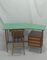 Bureau et Chaise de Bureau Vintage en Stratifié Vert, 1950s, Set de 2 1