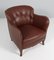 Danish Club Chair in Brown Leather, 1940s 2