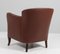 Danish Club Chair in Brown Leather, 1940s 6