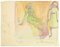 Mino Maccari, Nudes, Watercolor, 1950s 1