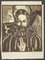 Augusto Monari, Christ, Woodcut, Early 20th Century 1