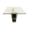 Glass and Chrome Dining Table by Ronald Schmitt 7