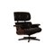 Lounge Chair in Black Leather by Charles & Ray Eames for Vitra 1