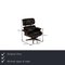 Fauteuil en Cuir Noir par Charles & Ray Eames pour Vitra 2