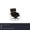 Lounge Chair in Black Leather by Charles & Ray Eames for Vitra 2