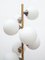 Mid-Century German Opaline Globe Floor Lamp in Brass from Kaiser, 1959 8