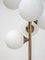 Mid-Century German Opaline Globe Floor Lamp in Brass from Kaiser, 1959 7