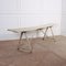 French Trestle Table in Oak and Poplar, Image 1