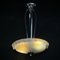 Art Deco Hanging Lamp with Opalin Glass, 1930s 8