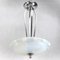 Art Deco Hanging Lamp with Opalin Glass, 1930s 11