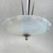 Art Deco Hanging Lamp with Opalin Glass, 1930s, Image 7