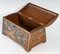 Art Nouveau Pushed Back Copper Box, 1890s 3