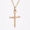 French 18 Karat Rose Gold Regional Cross Pendant 4