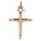 French 18 Karat Rose Gold Regional Cross Pendant 1