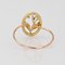 18 Karat Yellow Rose Gold Ring with Pearl, 1890s 6