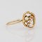 18 Karat Yellow Rose Gold Ring with Pearl, 1890s, Image 4