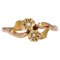 20th Century French Fine Pearls 18 Karat Yellow Rose Gold You and Me Ring, 1890s, Image 1