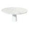 Mid-Century Modern White Marble Dining Table attributed to Angelo Mangiarotti, Italy, 1970s, Image 1