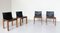 Mid-Century Modern Chairs in Wood and Leather in the style of Scarpa, 1960s, Set of 4 9