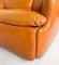 Confidential Seating Set in Cognac Leather by Alberto Rosselli for Saporiti, Italy, 1970s, Set of 4, Image 2