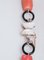 Collier corail, pierres blanches, rubis, onyx, or rose et argent 3