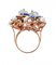 Anillo aguamarina, lapislázuli, perlas, diamantes, oro rosa y plata, Imagen 3