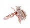 Anillo Ladybug con tsavoritas, diamantes, oro rosa y plata, Imagen 2