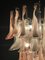 Pink and White Petal Murano Glass Chandelier, Italy, 1980s 8