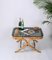 Tavolino da caffè in bambù e vimini con ripiano in vetro fumé di Vivai del Sud, Italia, anni '60, Immagine 10