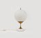 Lampe de Bureau en Marbre et Verre Opalin, Italie, 1960s 3