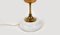 Italienische Tischlampe aus Marmor & Opalglas, 1960er 5