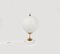 Italian Table Lamp in Marble and Opaline Glass, 1960s 4