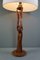 Vintage Lampe aus Holz, 1960er 3