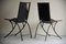 Antique French Iron and Leather Chairs, 1800s, Set of 2, Image 11