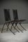 Antike französische Stühle aus Eisen & Leder, 1800er, 2er Set 7