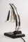 Art Deco Swivel Chrome Table Lamp, Vienna, 1930s 4